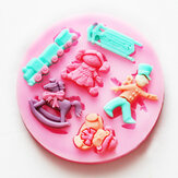 Puppet Cartoon Silicon Fondant Cake Mould  Mold Decorating Tools