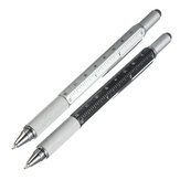 6 في 1 قلم مفك معدني متعدد الأغراض مفيد مسطرة مستوى الروح
