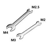 Llave de tuercas pequeña hexagonal M3 + M2 / M4 + M2.5 para modelos RC DIY