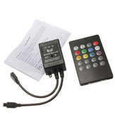 Controlador remoto de música IR de 20 teclas para sensor de controlador de faixa LED RGB 3528 5050
