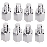 8Pcs Motorcycle Rear View Mirror Adapters Screws 10mm to 8mm