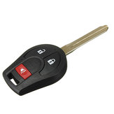 Transmisor fob remoto sin llave de entrada clave con hoja sin cortar para Nissan