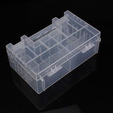 Caja de almacenamiento de plástico duro y translúcido para pilas AA y AAA