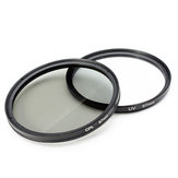 2Pcs 67MM UV Lens Filter And Polarizing CPL Filter Kit For Nikon Canon