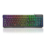 Motospeed K70 Wasserdicht Colorful LED Beleuchtete USB-Gaming-Tastatur mit Hintergrundbeleuchtung