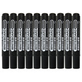 10PCS Deli S500 Erasable High-capacity Black White Board Pen