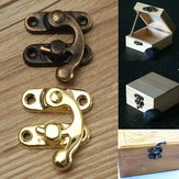 12 Stück Antike Dekorative Schmuckschatulle Geschenk Holzkiste Hasp Latch Lock mit Schraube
