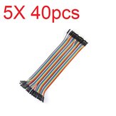 5X40pcs 20cm Male to Female Color Breadboard Cable Jump Wire Jumper For RC Models