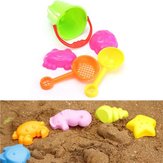5Pcs Mini Summer Ocean Sand Beach Kids Seaside Toys Castle Swim Bucket Spade Shovel Rake Water Tools