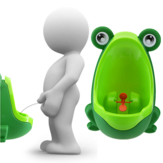 Прекрасный детский горшок для мальчиков-жабенят, съемный и тренировочный унитаз для обучения туалетной гигиене