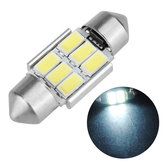 31MM Festoon 5630 6SMD Canbus Foutloze Auto Witte LED Interieur Dome Licht Lamp