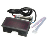 Red LED Drehzahlmesser RPM Speed ​​Meter mit Näherungsschalter Sensor NPN 