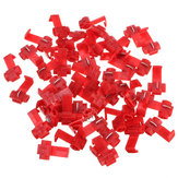 50pcs Scotch Lock Quick Splice 22-18 AWG Wire Connector Red