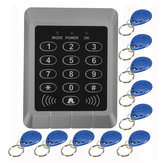 Système d'entrée serrure de porte de contrôle d'accès du clavier du lecteur de sécurité RFID + 10 touches pcs
