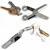 Mini Schlüsselanhänger Edelstahl Federschere Taschenwerkzeug Outdoor Survival Tools