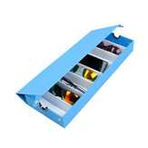 Caja de almacenamiento de gafas de sol y gafas con 8 cuadrículas para exhibición de joyas