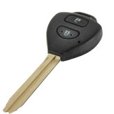 Afstandsbediening sleutelhanger behuizing 2 knoppen voor Toyota Camry Corolla Hilux Prado