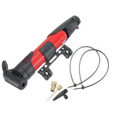 Bike Portable Foldable Skidproof Tire Tyre Inflator Air Pump Red