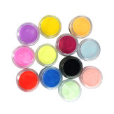 12 Χρώματα Nail Art Συμβουλές Ακρυλικό 3D UV Gel Σκόνη σκόνης