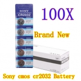100 CR2032 литиевые кнопка монета Аккумуляторы для сони