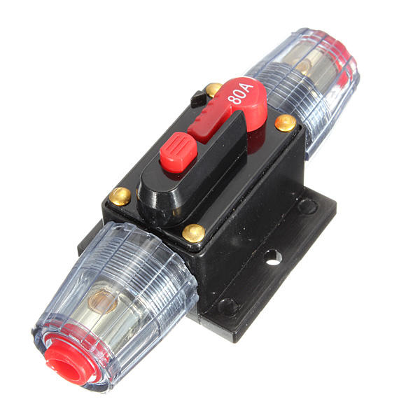 DC12V Car Stereo Audio Circuit Breaker Inline Fuse 80AMP 80A