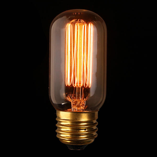 E27 60W Vintage Antique Edison Incandescent Bulb Clear Glass 220V/110V