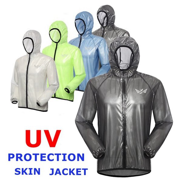 Outdoor UV Giyim Ceketleri Cilt Yağmurluk Güneş Koruma Yağmurluk