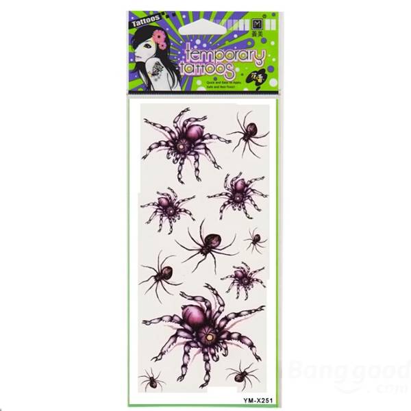 Red Spider Tattoo Design Insect Waterproof Temporary Tattoo Sticker Sale -  Banggood USA sold out-arrival notice-arrival notice