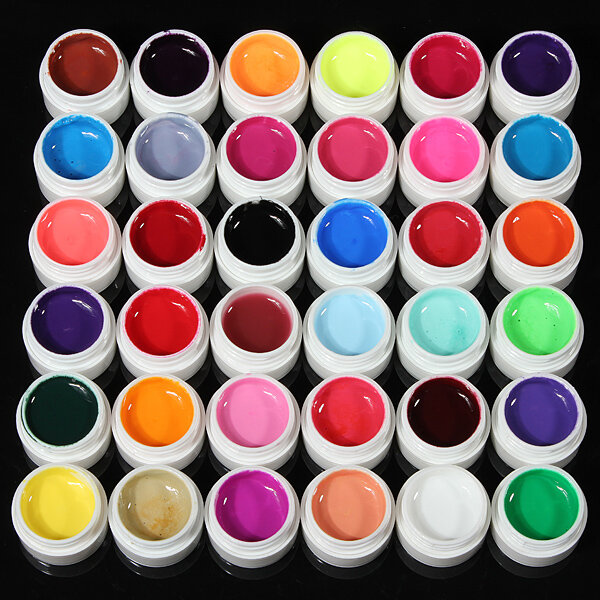 36 kleuren pure kleuren uv gel voor nagel verlenging