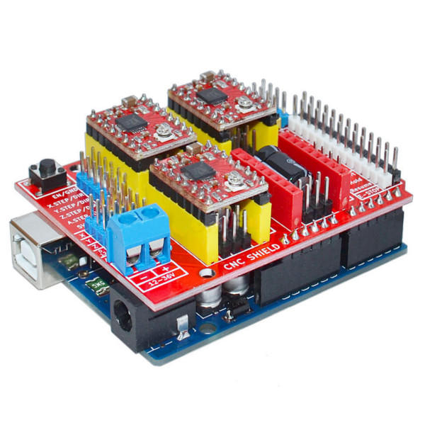 

Geekcreit UNO R3 With 4pcs A4988 Driver With CNC Shield V3 Expansion Board For3D Printer