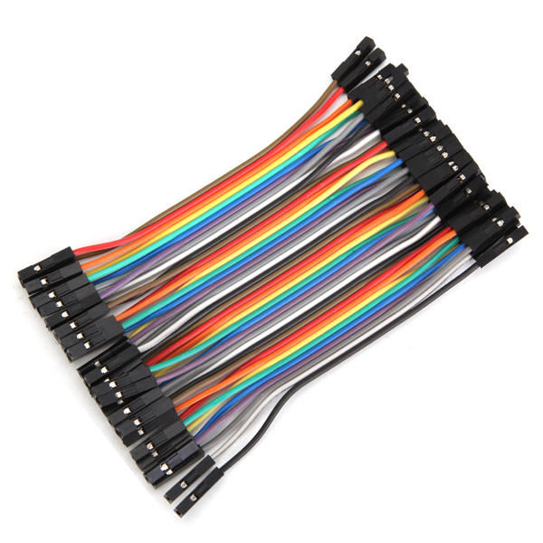 40pcs 2.54mm 10cm Female to Female Jumper Wire Cable 1P-1P For Arduino
