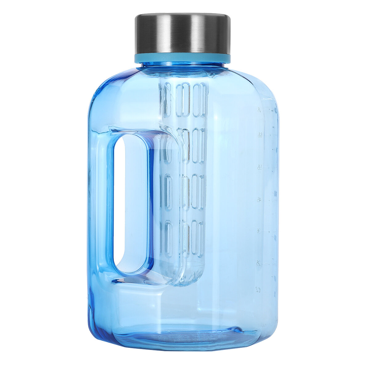 Nagy kapacitású, BPA-mentes sportvízivó palack 2,2L / 84 oz edzőteremben, túrázáshoz és kerékpározáshoz használható kupakkal.