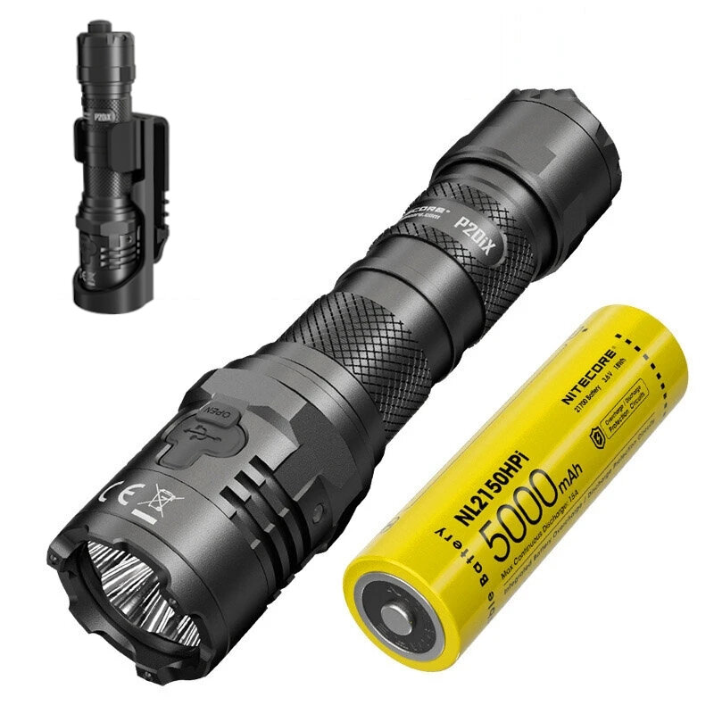 

Nitecore P20iX 4000lm USB-C Rechargeable Flashlight With 21700 Battery High Lumen Professional Tactical Torch with NTH20