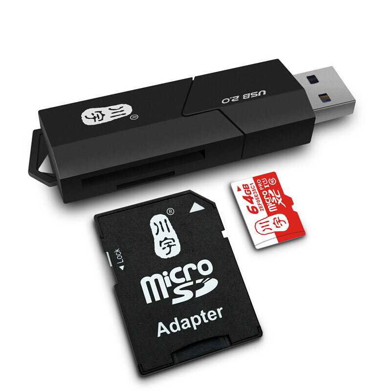 

Kawau C295 2 in 1 Slide Cover Multifunction Card Reader 480Mbps High Speed Type-c USB 2.0 Micro Usb Tf Memory Card OTG C