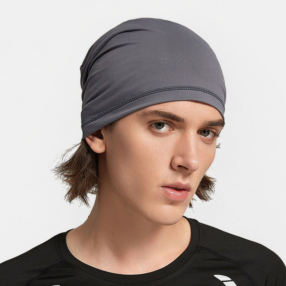 

Unisex Ice Silk Single Layer Breathable Sweat-Absorbent Hip-Hop Sports Headband Beanie Hat
