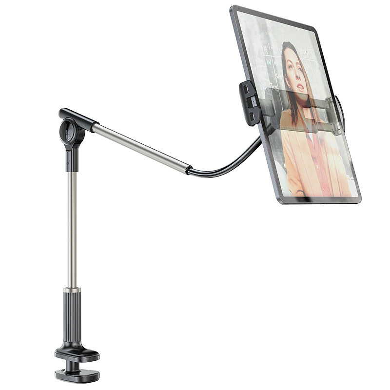 

HOCO PH47 Double Axis Tablet Lazy Stand 360° Rotation Free Angle Adjustment Anti-slip Bracket Holder Suitable for 4.5-10