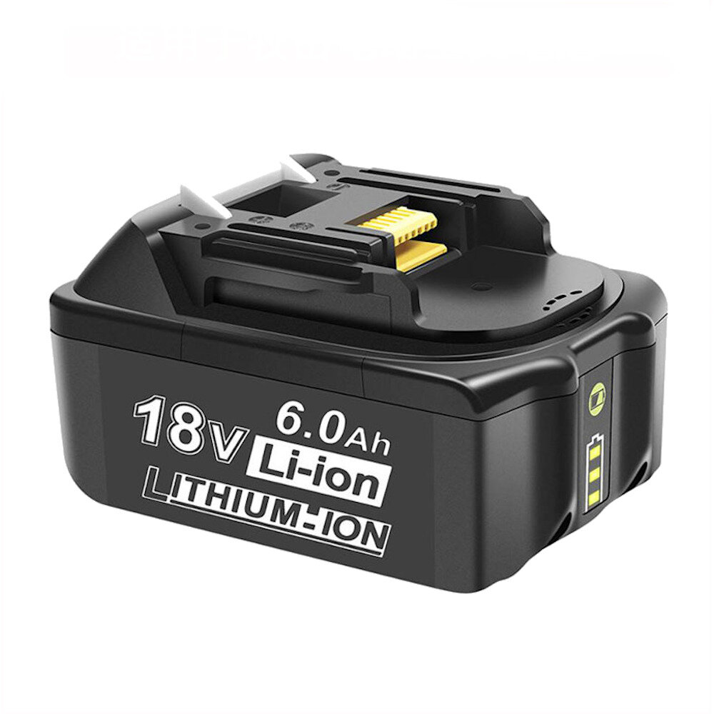 

Two Packs of 18V Li-ion 5.0Ah-6.0Ah Multi-protection Battery Replacement Power Tool Battery For Makita BL1850 BL1860