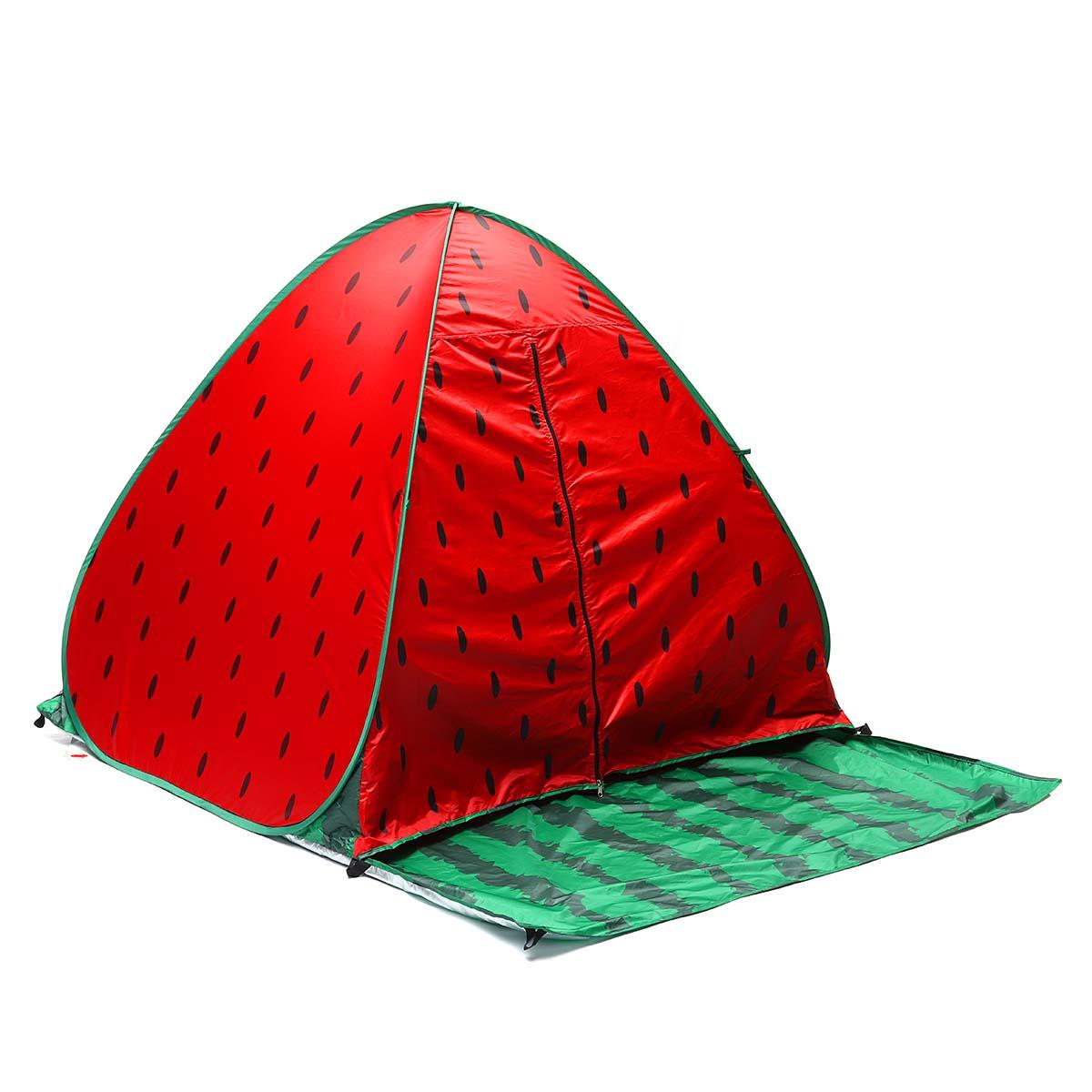 アウトドアキャンプ2〜3名自動テントポップアップ防水UVプルーフビーチサンシェードシェルター