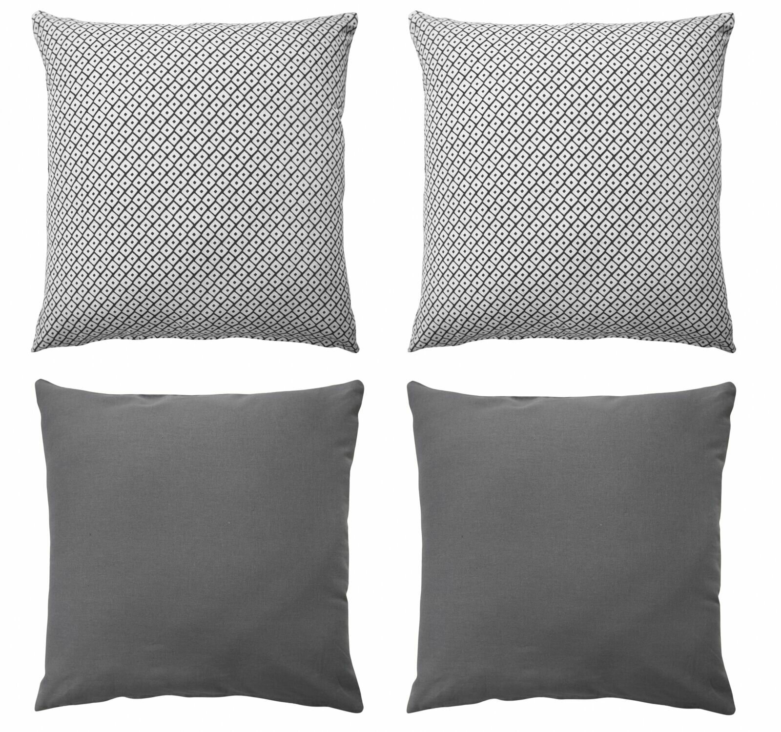 

4Pcs Cushion Cover Set 45x45cm Polyester Grey Pillow Cover For Cushions Pillows