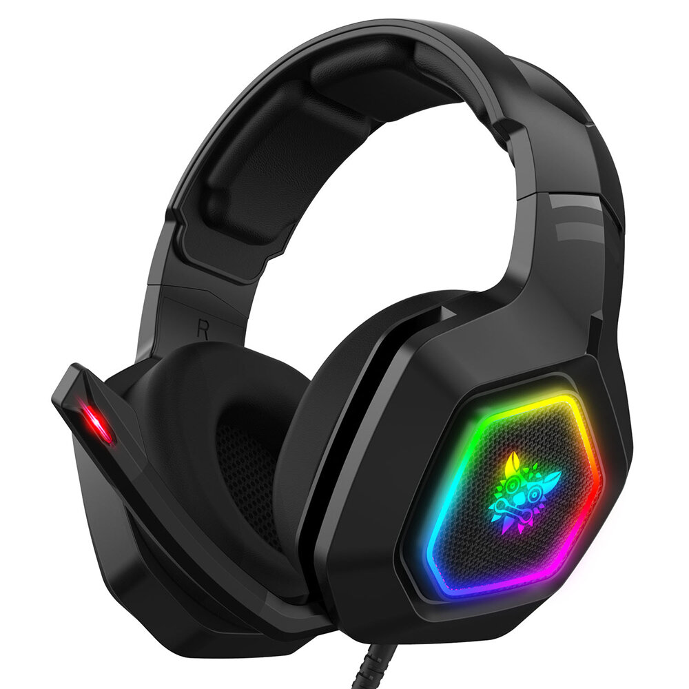 

ONIKUMA K10 Game Headset RGB Light E-sports 3.5mm Stereo Sound Headphone with Mic for Computer PC Gamer