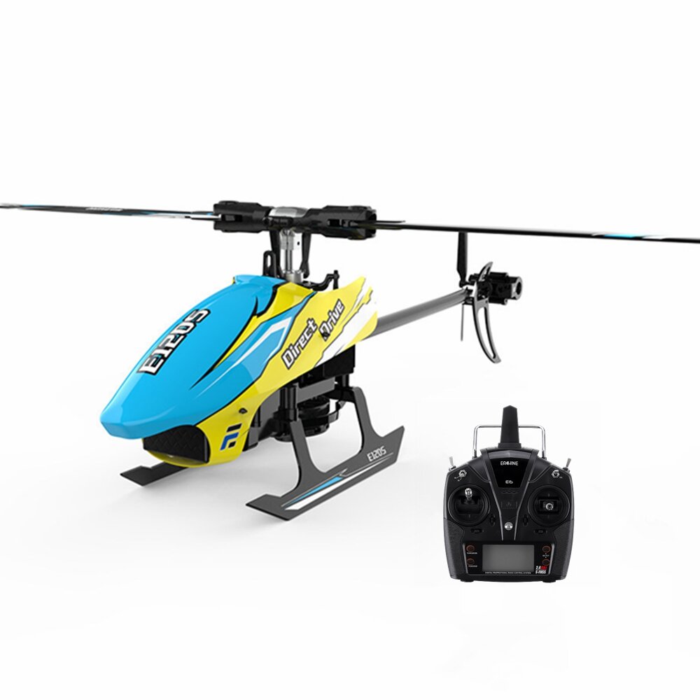 Eachine E120S 2.4G 6CH 3D6G Systeem Borstelloze Direct Drive Flybarless RC Helicopter Compatibel met FUTABA S-FHSS