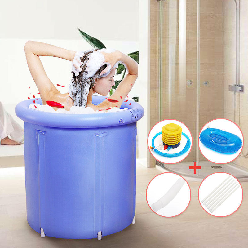 Banheira inflável Banheira de plástico portátil de plástico Água dobrável Room Room Spa Massagem Bath
