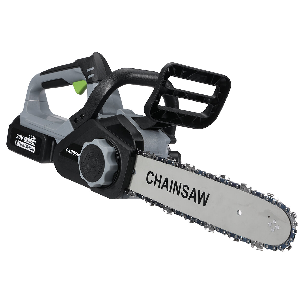

GARDSURE 20V 12 Inch Cordless Chainsaw with Two Rechargeable 4.0Ah Battery Battery Powered Chainsaw Electric Chain Saw f