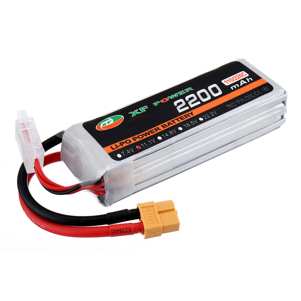 XF POWER 11.1 V 2200 mAh 110C / 220C 3S Lipo Batterij XT60 Plug voor RC Modellen