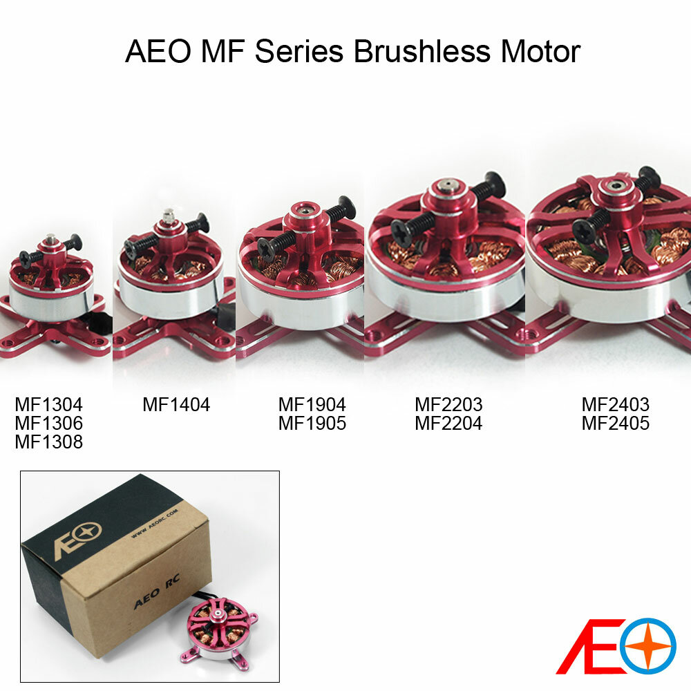 AEORC Brusheless RC Motor 1304/1306/1308/1404/1904/1905/2203/2204/2403/2405 for 3D Airplanes Multi-r