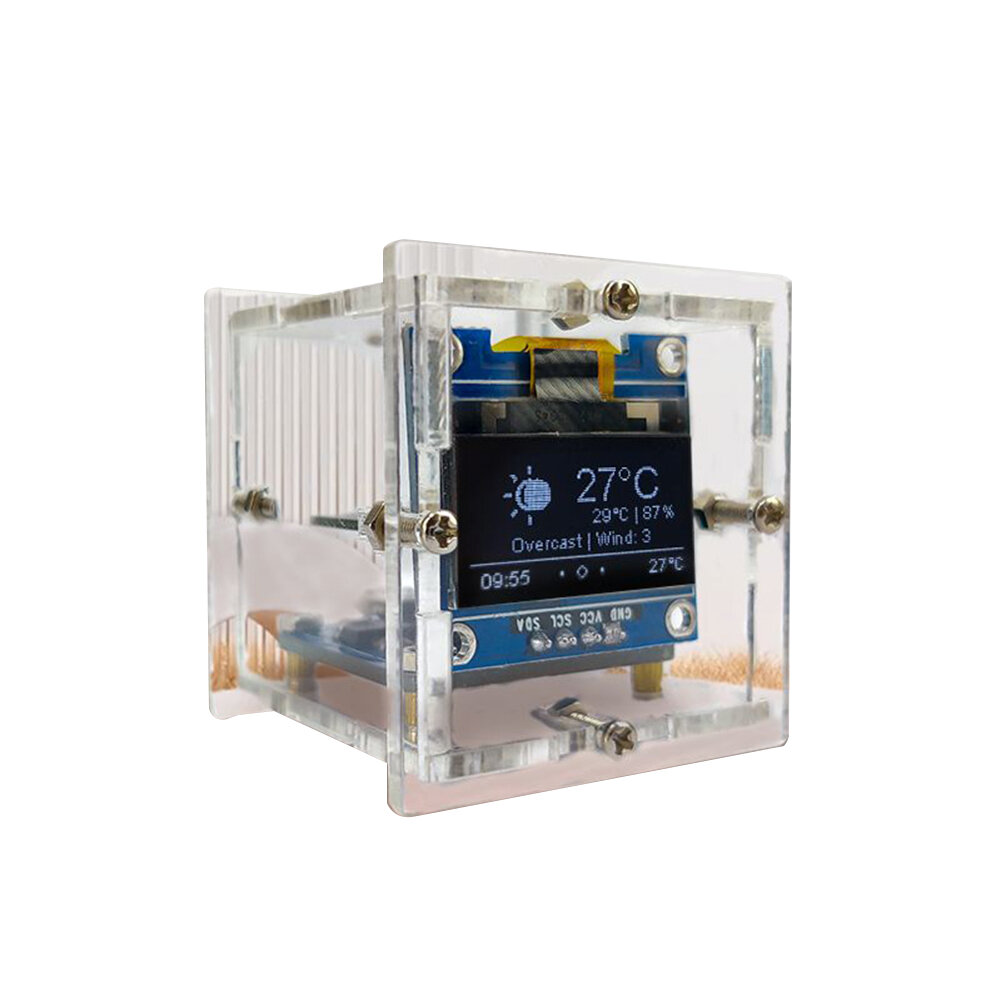 ESP8266 DIY elektronische kit Klokweergave Wifi-verbinding Shell-lasproject Automatische timingmodule Instrumenttool
