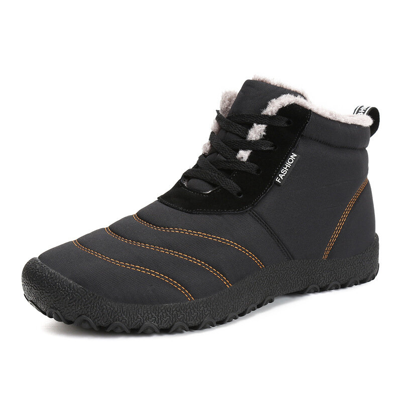 P335 Inverno Esporte Ao Ar Livre Das Mulheres Dos Homens Ankle Boots Lace-up Trekking Trabalhador Fleece Forrado Sapatos Sneakers