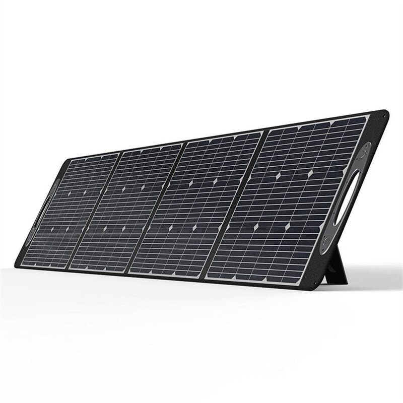 [EU Direct] OUKITEL PV200 200W Portable Solar Panel for Power Station Foldable Solar Panel 4 Kickstands IP65 Waterproof Solar Panel Multi-Contact 4 Output for Outdoor RV Camper