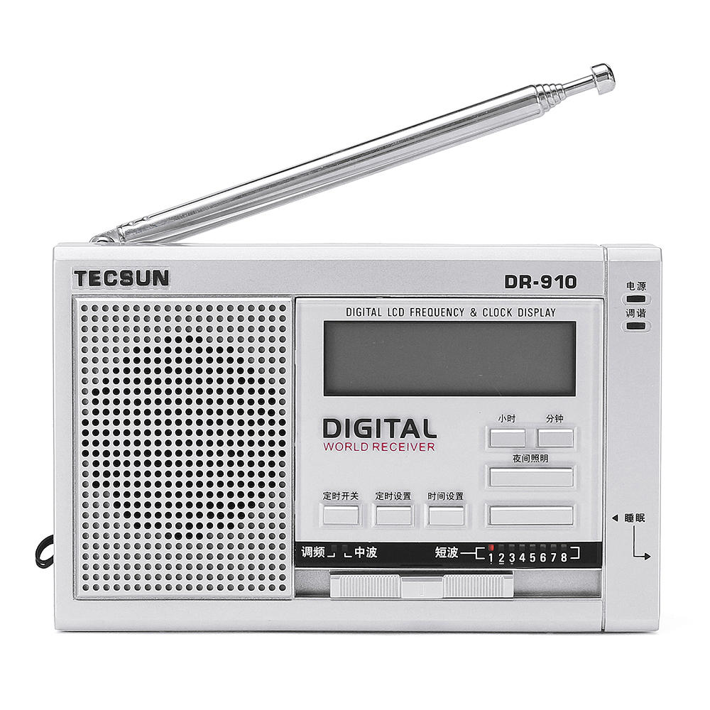TECSUN DR-910 FM/MW/SW Radio Full-Band Digital World Band Radio s485 