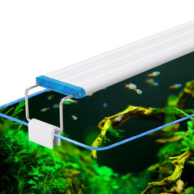 18-48CM Fish Tank Lamp Aquarium LED Lighting With Extendable Brackets White And Blue LEDs Fits for A